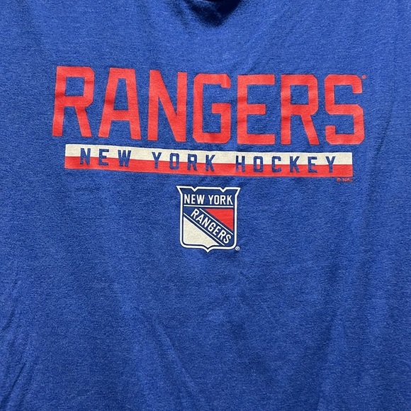 NHL New York Rangers Blue T-Shirt Size Large - Picture 2 of 5